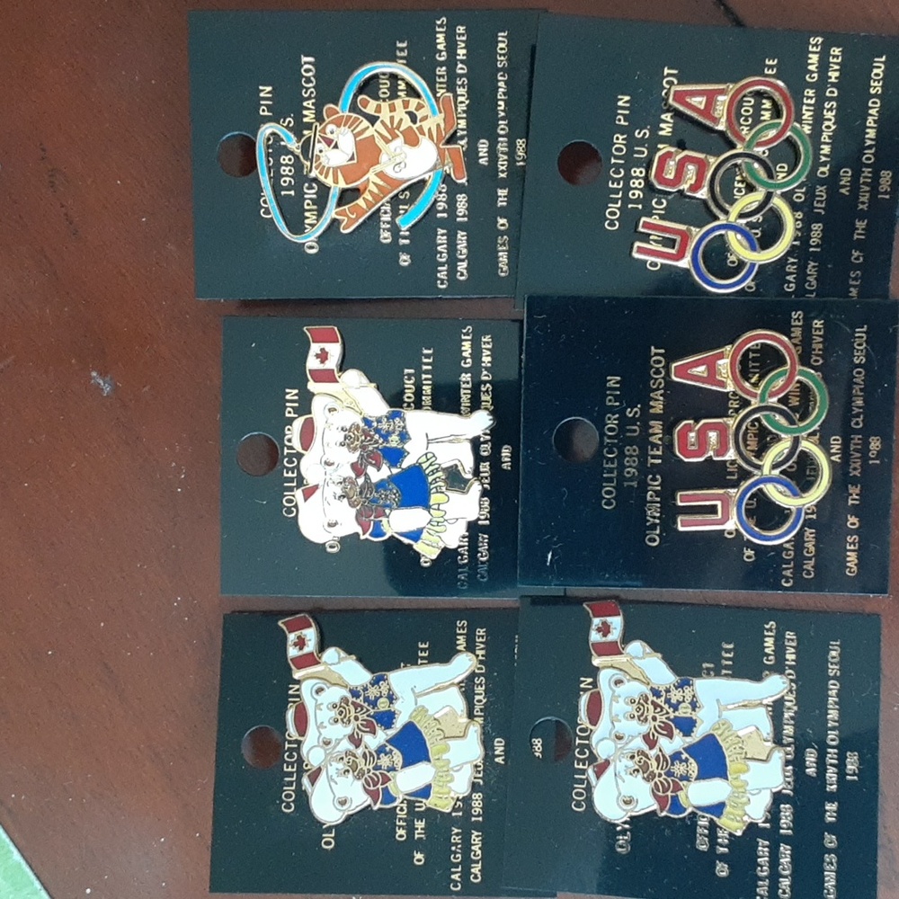 Calgary Olympics collectors pins 1988